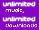 unlimited music, unlimited downloads